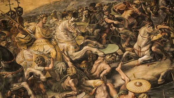 Foto de La claudicación de Parménides por Batalla del Pons Milvius.